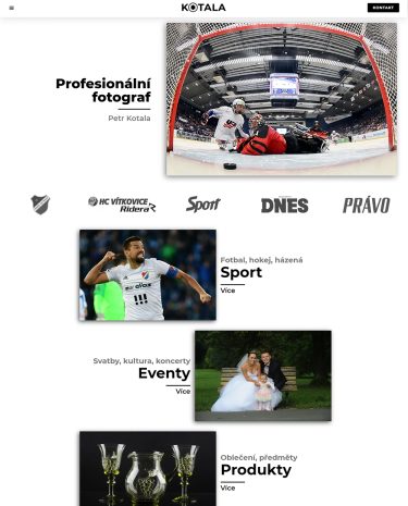 Webové stránky profesionálního fotografa Petra Kotaly - kotala.com