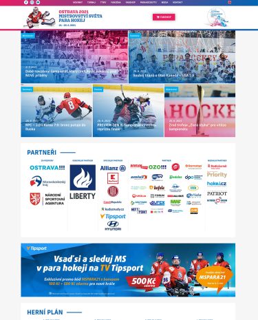 Oficiální webové stránky pro mistrovství světa v para hokeji - ms2021.parahockey.cz