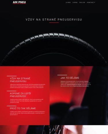 Webové stránky pneu prodejce - AMPneu.cz