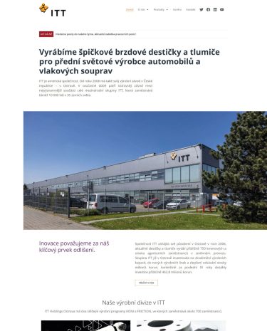 Webové stránky výrobce brzd - Itt-ostrava.cz