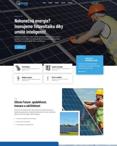 Webové stránky fotovoltaické firmy - SiliconFuture.cz